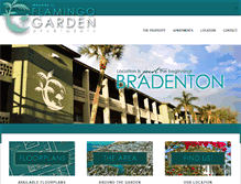 Tablet Screenshot of flamingogardenapts.com